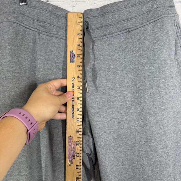Athleta Joggers Women XL Gray Drawstring Stretch Pull On Activewear Leggings - Picture 12 of 12
